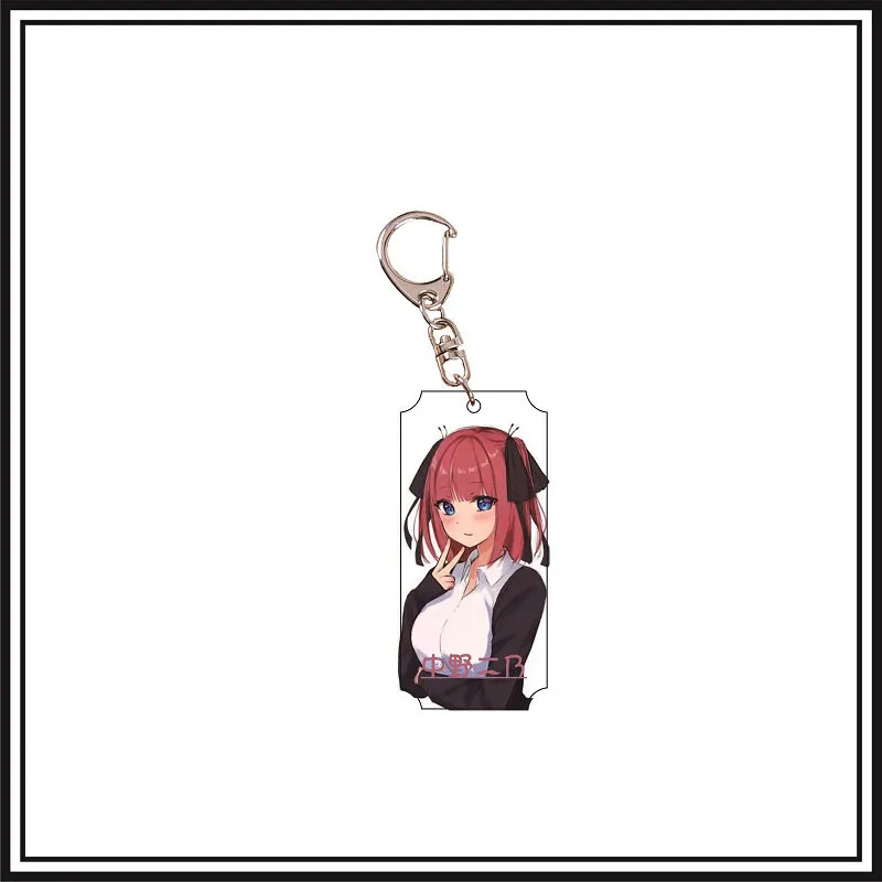 The Quintessential Quintuplets Anime Figure Ichika Nino Miku Yotsuba Itsuki Cosplay Acrylic Keychain Fans firend Gifts