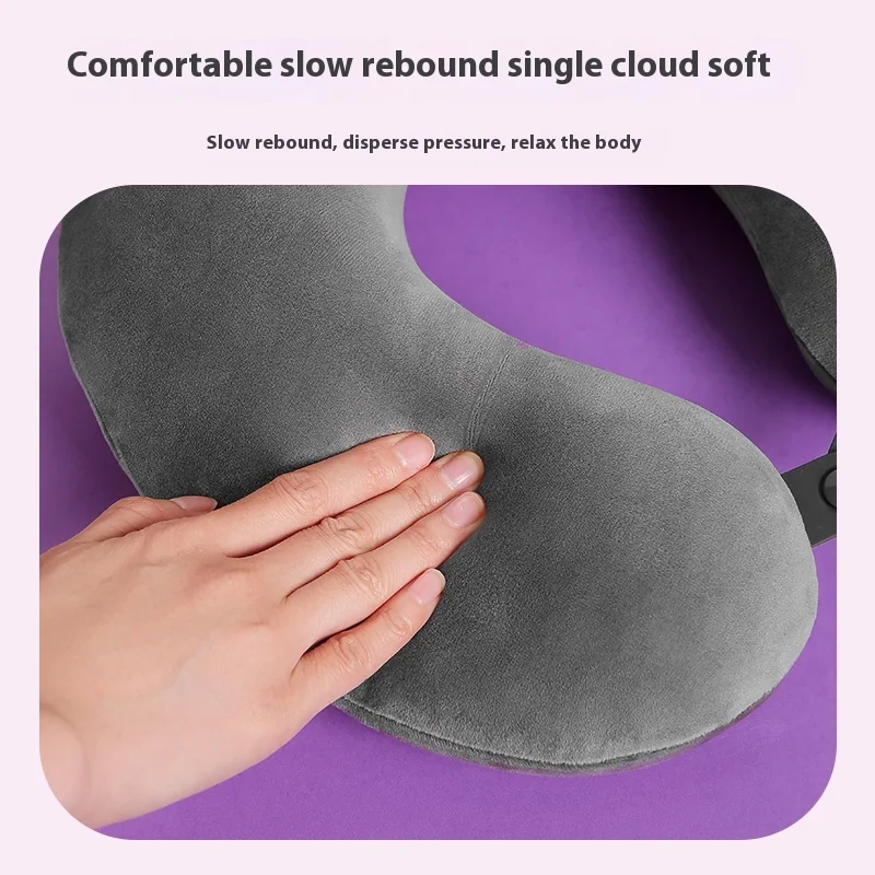 Miniso U-Shaped Pillow Kuromi Neck Protection Cervical Memory Cotton Nap Pillow For Children Memory Foam U-Shape birthday gift