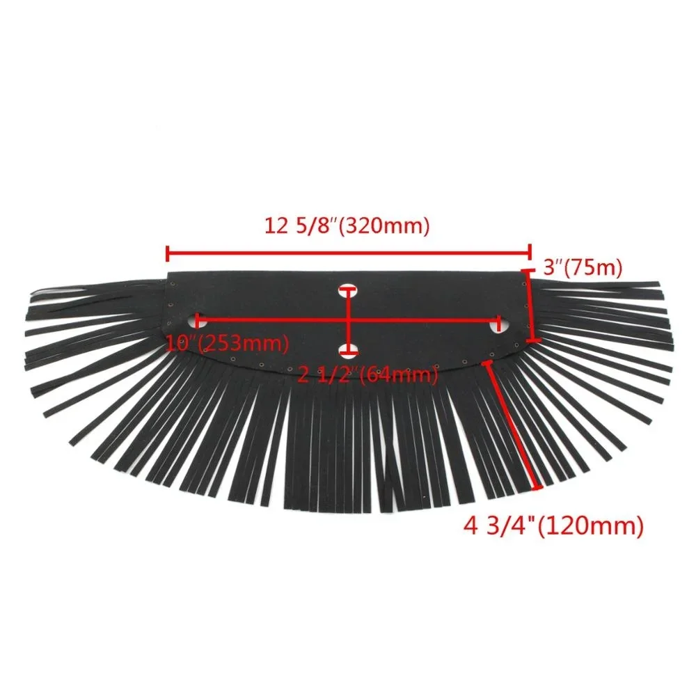 Motorcycle Universal Microfiber Simulation Floorboard Fringed Foot Pedal Cover Tassel For Harley Honda Suzuki Indian Yamaha Cafe