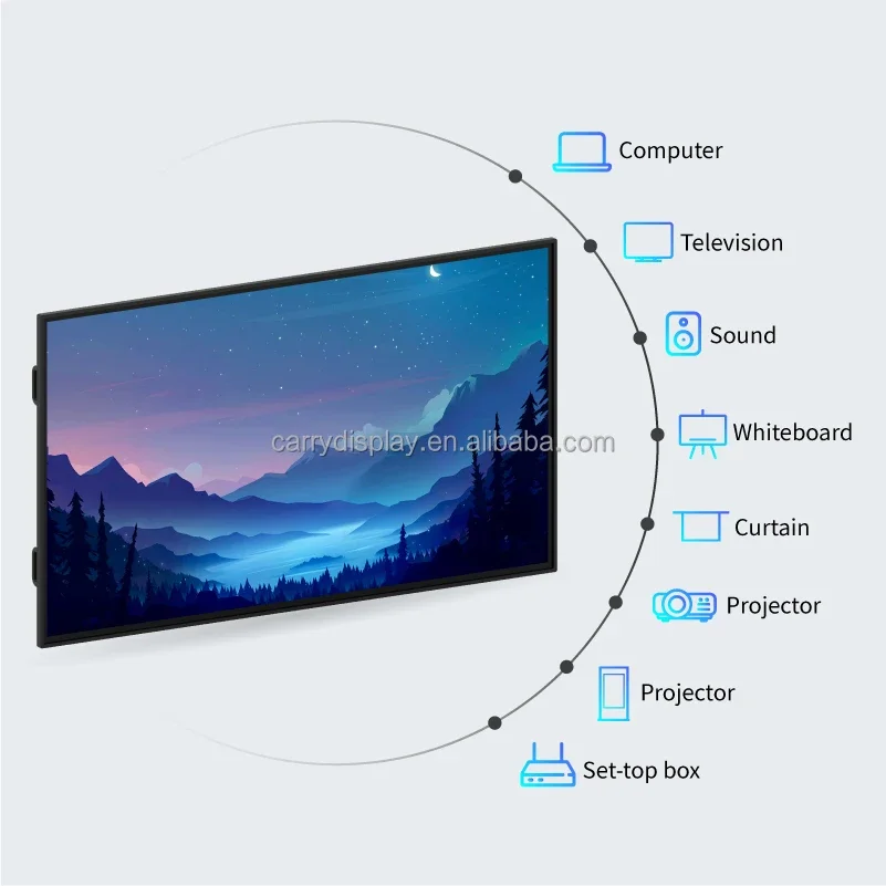 55" Smart Interactive Flat Panel Interactive Class Board & Smart Board Touch Interactive Whiteboard Prices