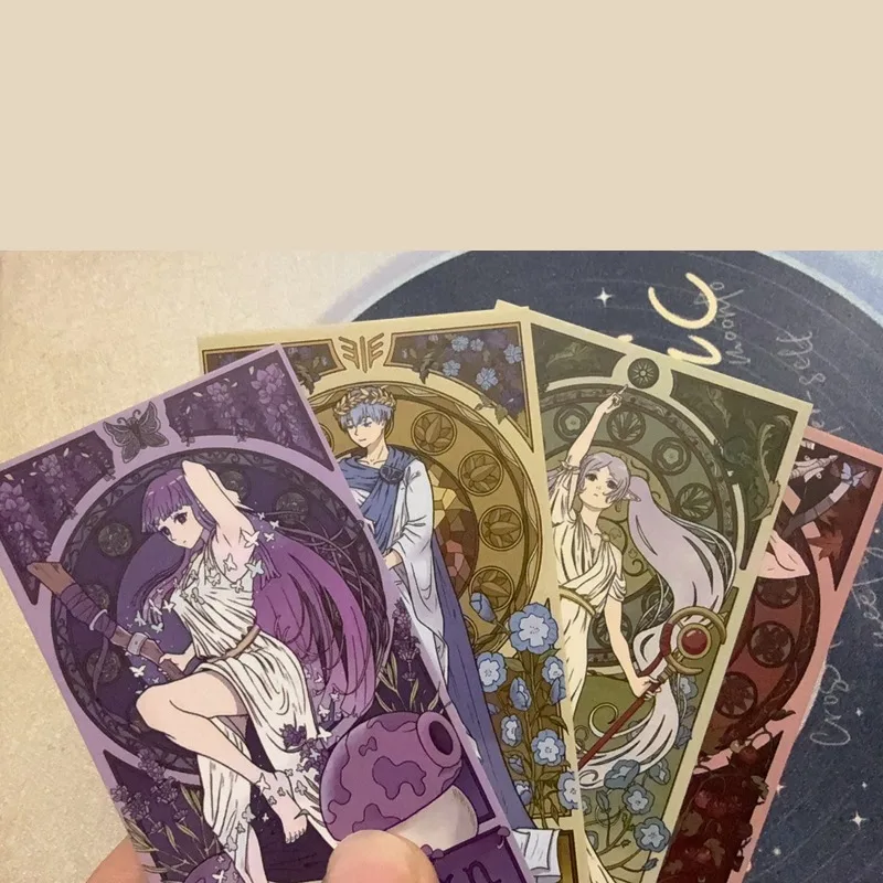 4Pcs/Pack 2025 Retro Cute Anime Merch Fans Collection Character Card Birthday Gift