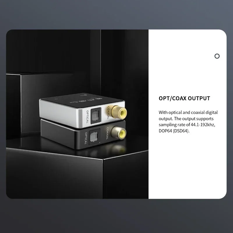 SMSL PO100 HiFi 2024 MQA Audio USB C DAC XMOS Digital Interface 44.1-192kHz DOP64 DSD Type-c To Optical Coaxial Decoder Softdog