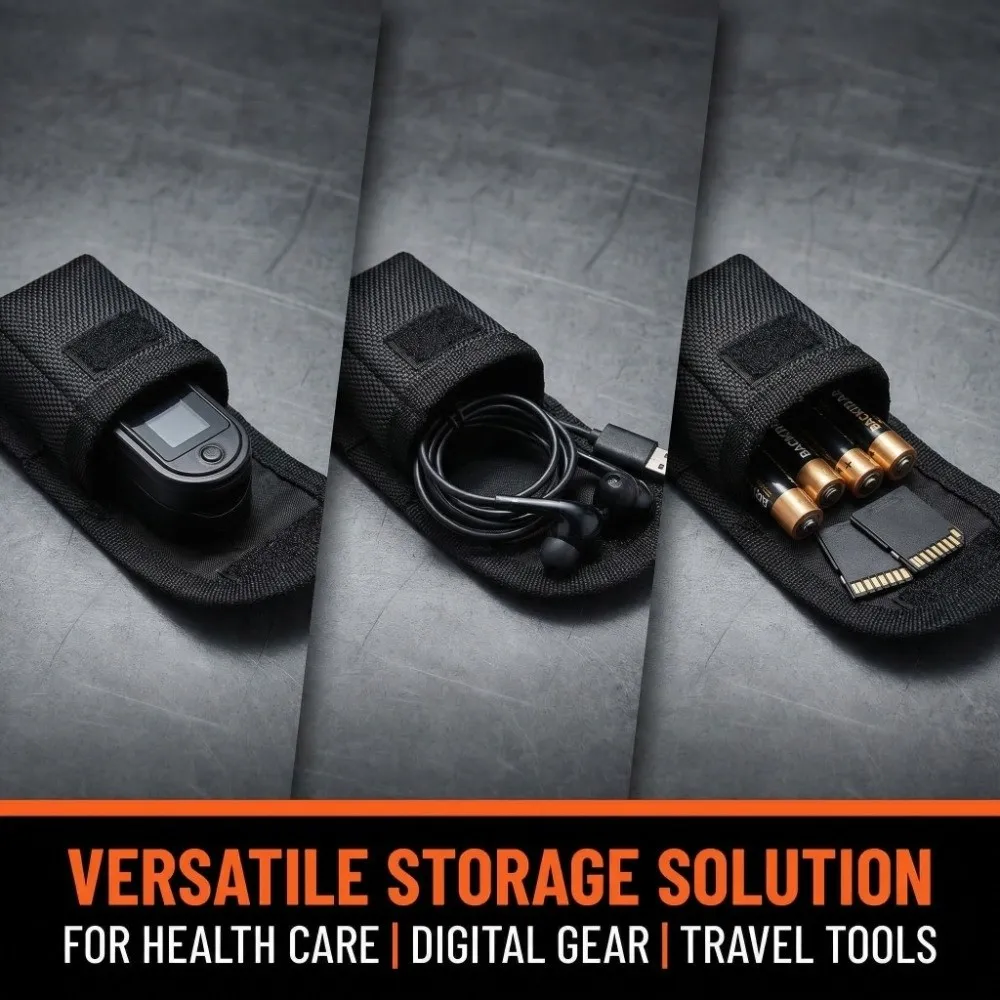 Oxford Cloth Oximeter Storage Bag Multifunctional Durable Digital Storage Pouch Compact Portable Waist Pack Oximeter Storage