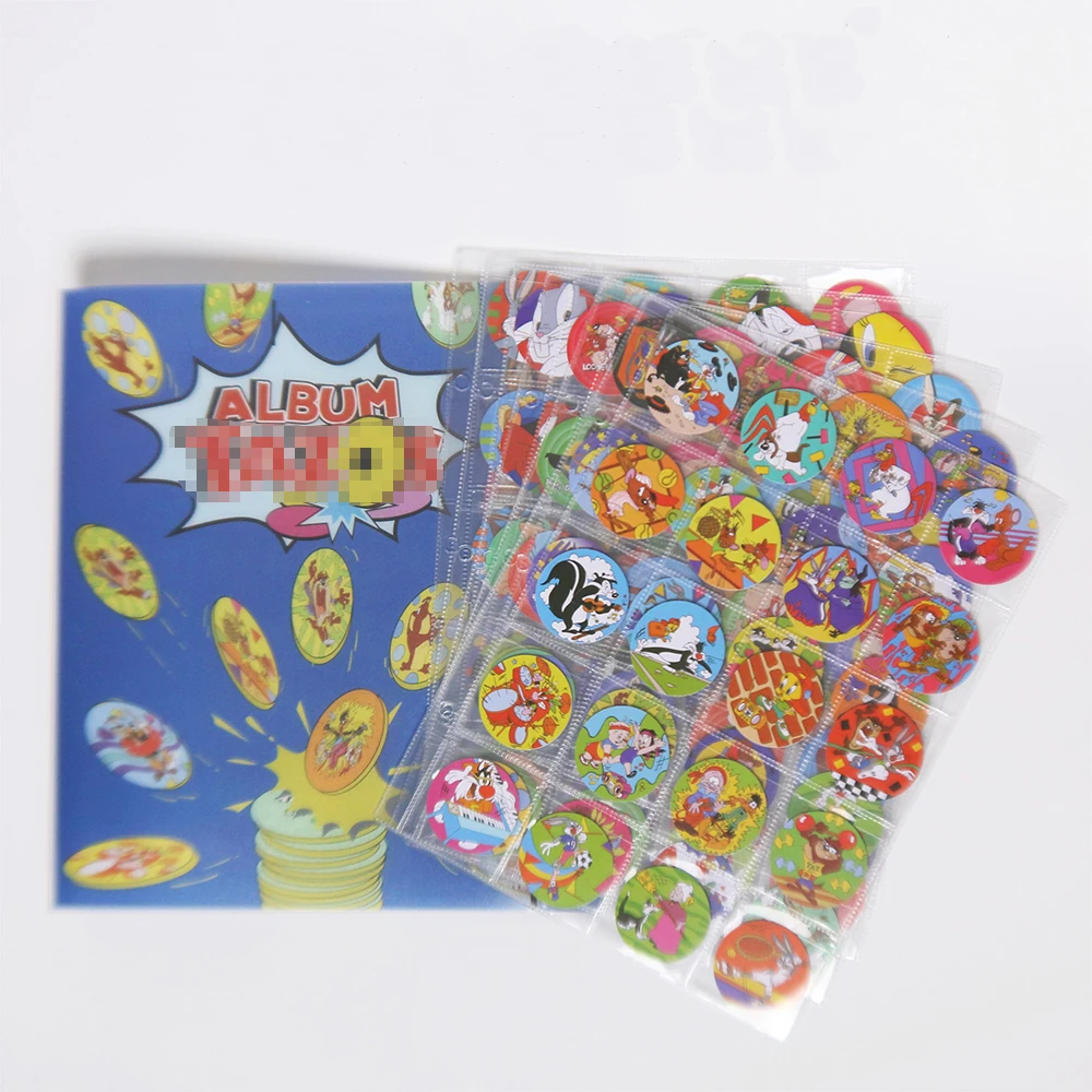 Lote De Tazos Album Looney TTunes 100PCS  Complete Collection Super Mega Master Loony Toons Bugs Bunny Milkcaps  Chaps Cards