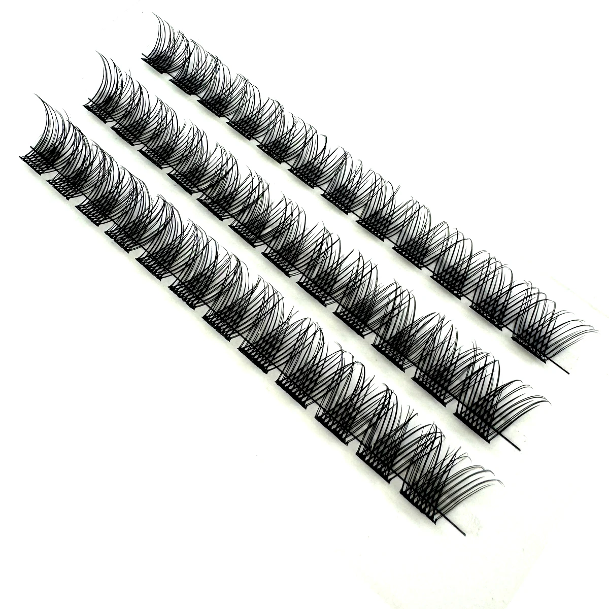 HBZGTLAD-Maquiagem Self Adhesive Eyelash Cluster, cílios individuais naturais reutilizáveis, tecnologia Pre-Bond, sem cola necessária, DIY