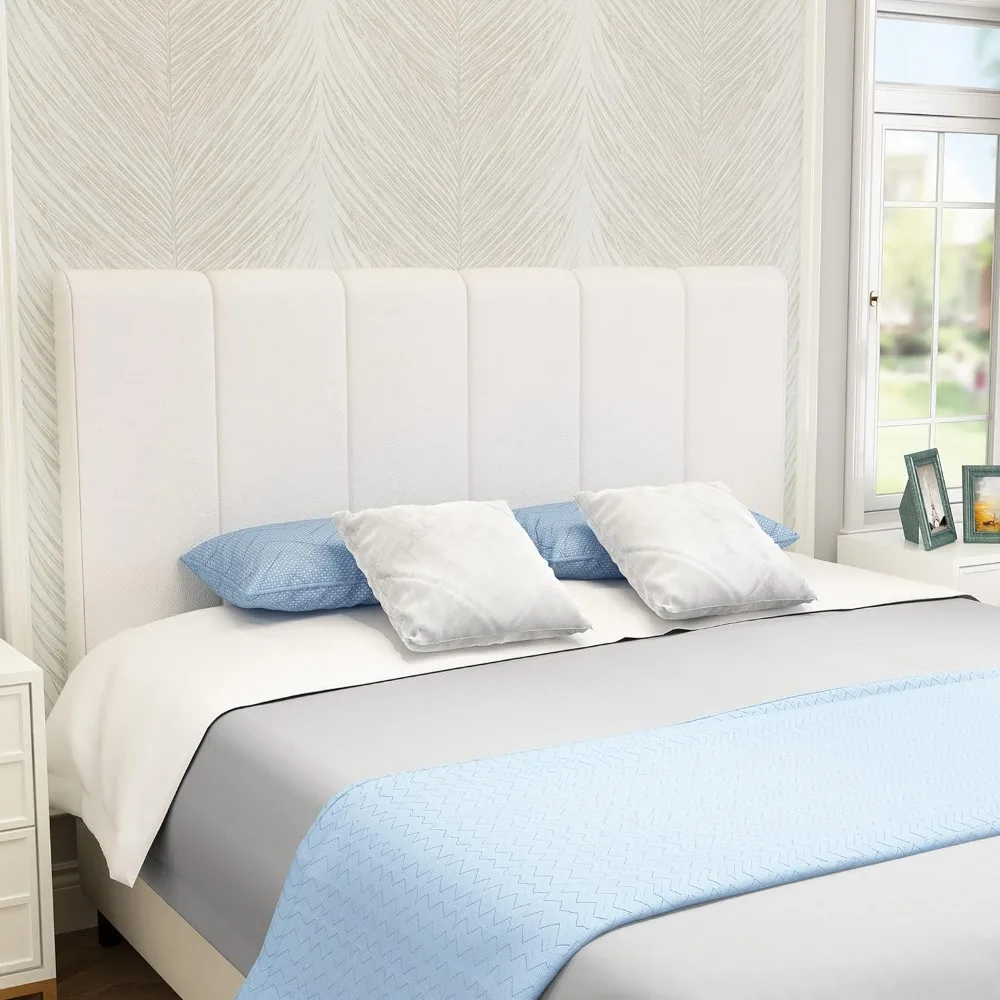 

Upholstered Headboard Queen Headboard for Double Size Bed Headboards Beds & Furniture Home Bed Bases & Frames Vertical Panels