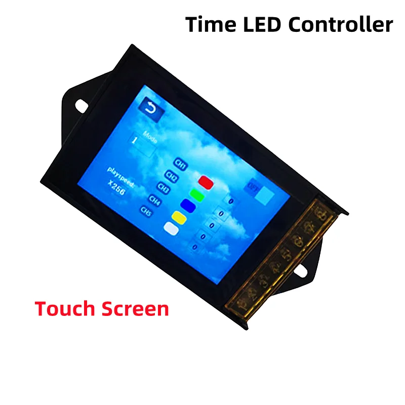 Full Touch Screen Display WiFi Time Controller For Aquariums Fish Tank Plant Grow Light Box Advertising Stage LED Strip Light