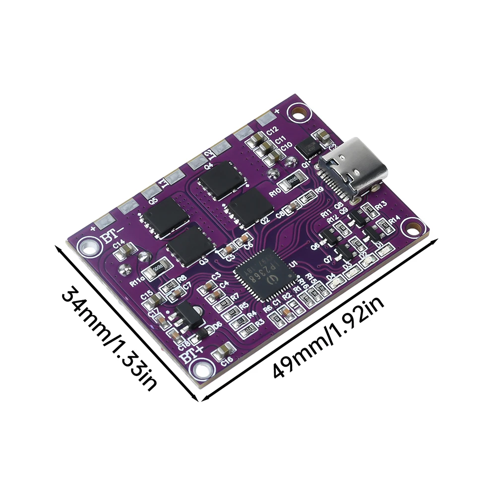 IP2368 двунаправленный модуль быстрой зарядки высокой мощности PD100W Boost Buck модуль быстрой зарядки DIY плата Power Bank