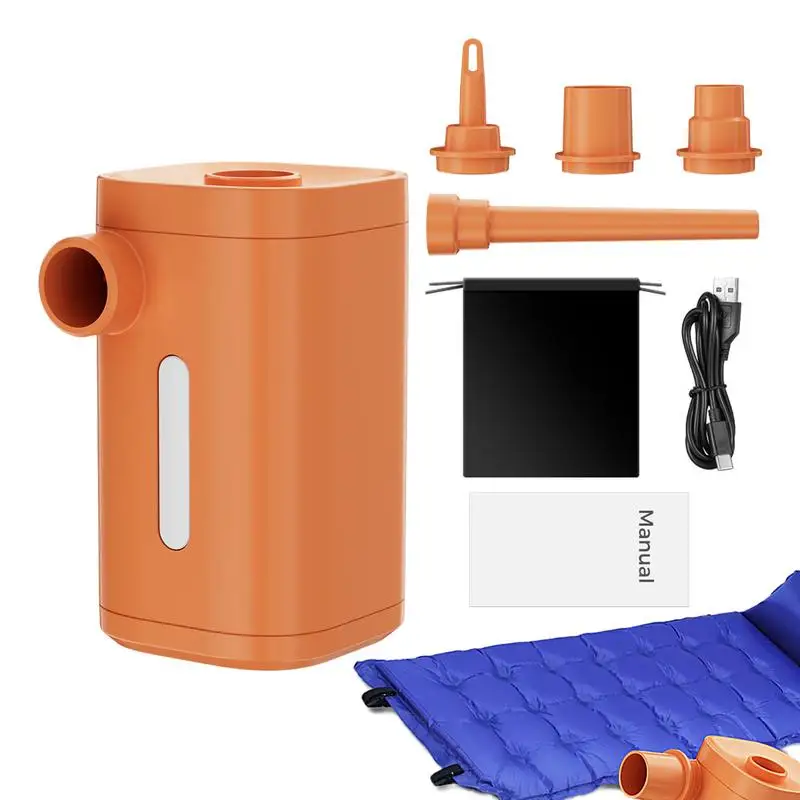 

Portable Air Pump Wireless 4-in-1 Inflator With Camping Light Lightweight Design Air Compressor For Air Mattresses Vacuum