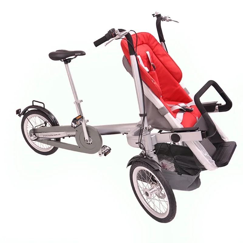 

Variable-speed parent-child riding stroller foldable mother-infant stroller tricycle electric scooter