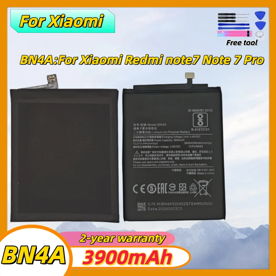 

BN3A 3000mAh Battery For Xiaomi Redmi Go Batterie Accumulator Smart Phone Battery+Tools