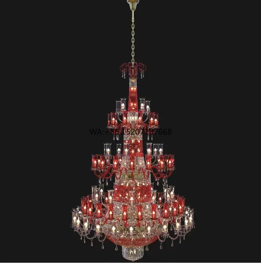 European Style Gold Crystal   Long Oval Glass  for Living Room Dining Room Bedroom Villa Hotel Hall