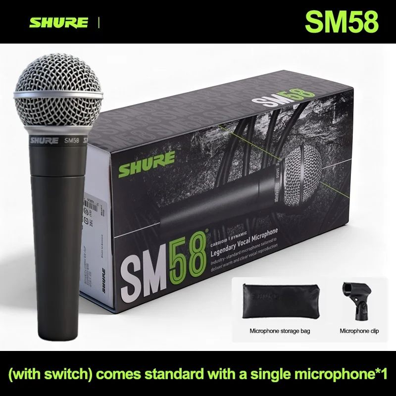 Shure SM58 Microphone dynamique Vocal filaire légendaire haute qualité professionnel DJ micro cardioïde karaoké KTV Show micro en direct offre spéciale