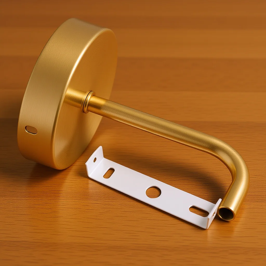 

1Set Metal Lamp Pole Wall Light Accessory Robust Construction No Deformation for Reliable Home Lighting Setup Support