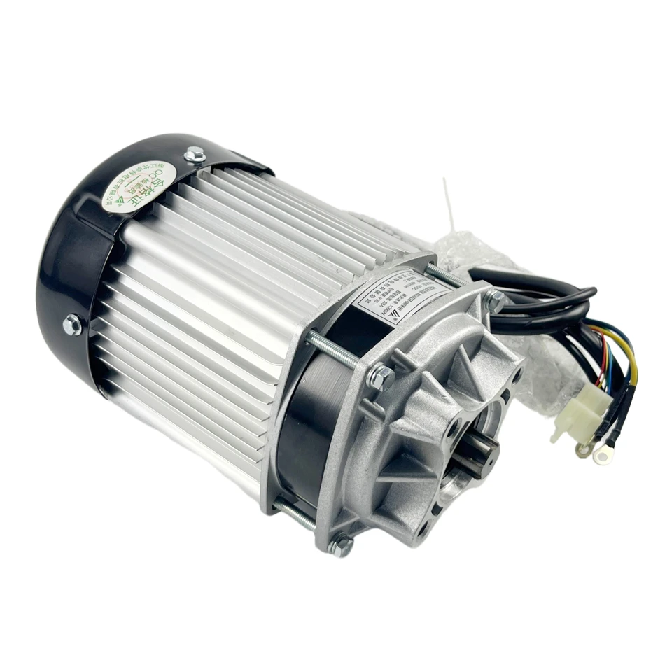 1000w DC 48V Brushless Gear Motor, 6T Spline Shaft Direct Current