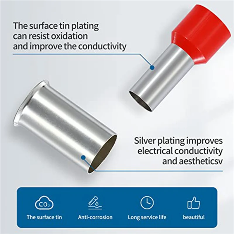 

L74A 998 шт. комплект наконечников для проводов, медные обжимные клеммы, изолированные концевые соединители шнура