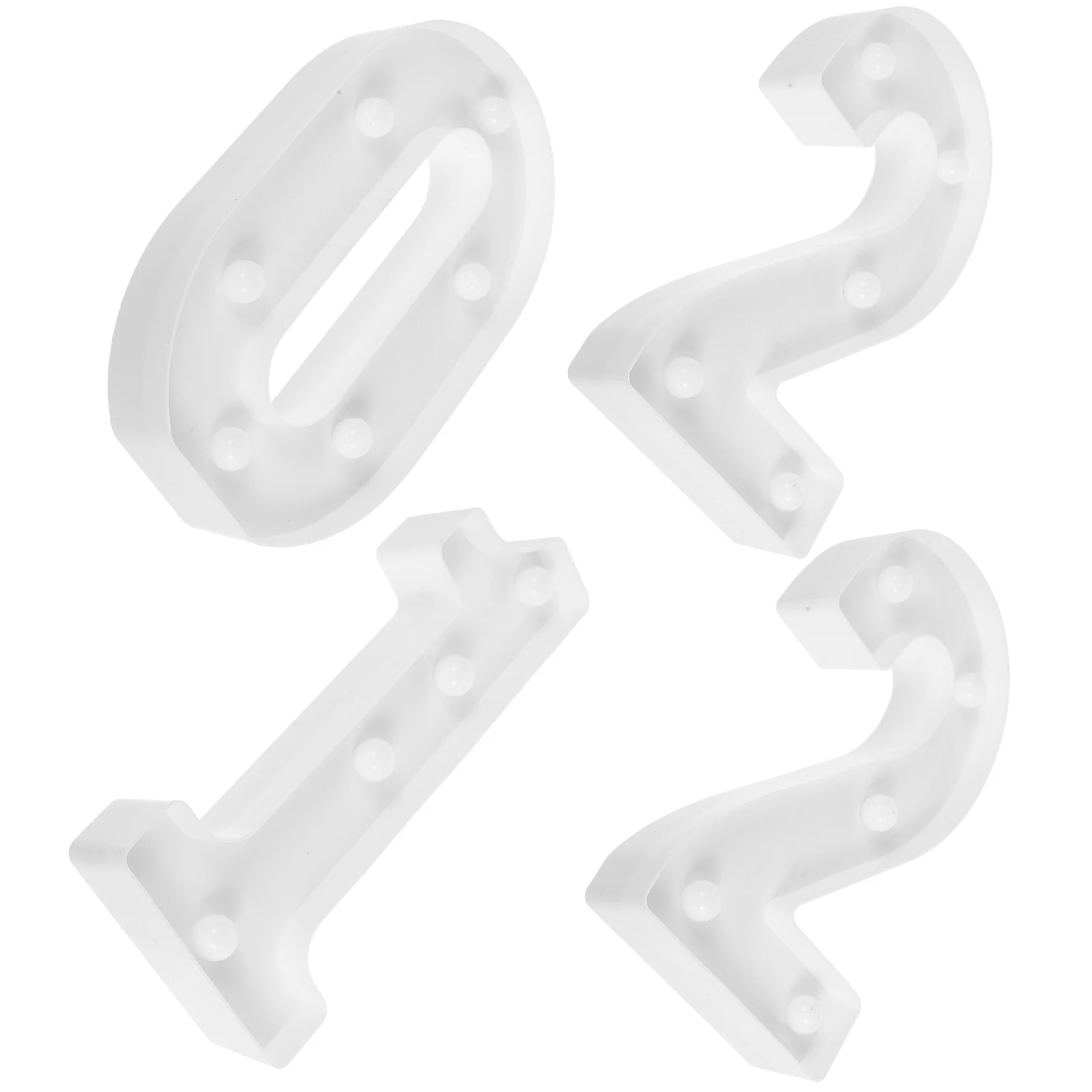 

4pcs Digital Confession LED Light 2021 Numbers Birthday Party Table Decorations Night Lamp Adornment Christmas New Year
