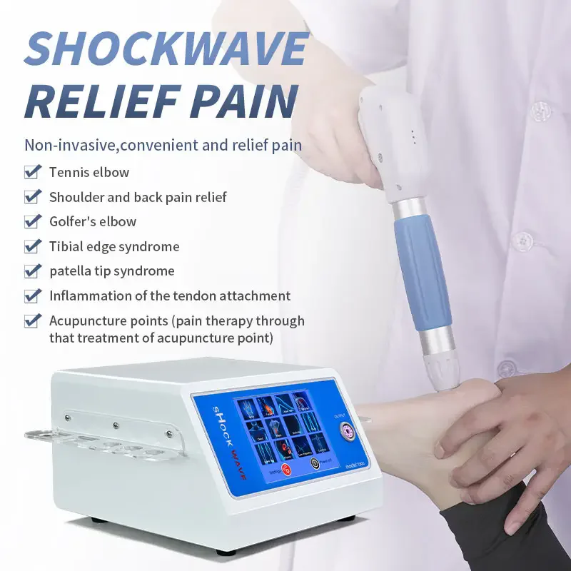 Physiotherapy Shock Waves Professional Shockwave Therapy Machine Pain Relief For Body Relax Electric Muscle Massager Vibrator CE