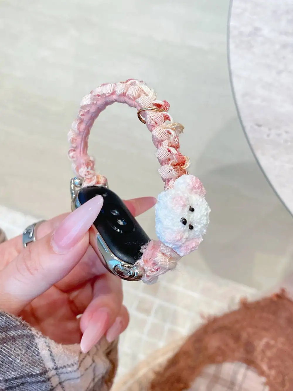 حبل مرن ممتاز على شكل جرو كرتوني لحزام Xiaomi Band 9/8/NFC Xiaomi 8 9 10