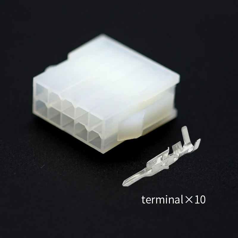 5559-10P 10-hole male Molsch type automotive connector air docking plug plastic shell connector