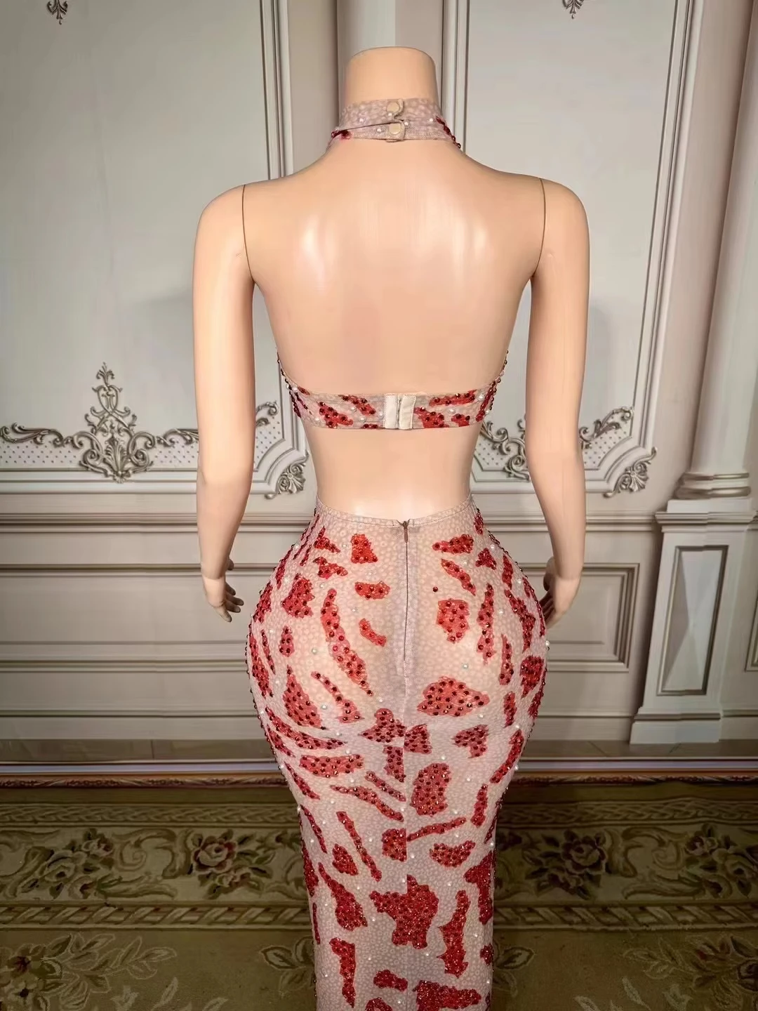 Roupas femininas vestido de festa vestido de baile floral maxi vestido feminino para aniversário vestidos sem mangas casamento mulher