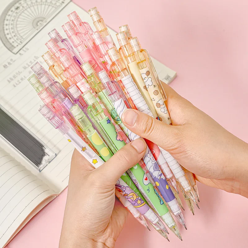 50PCS  Creative Peach Mechanical pencil High Appearance Activity Pencil for Pupils