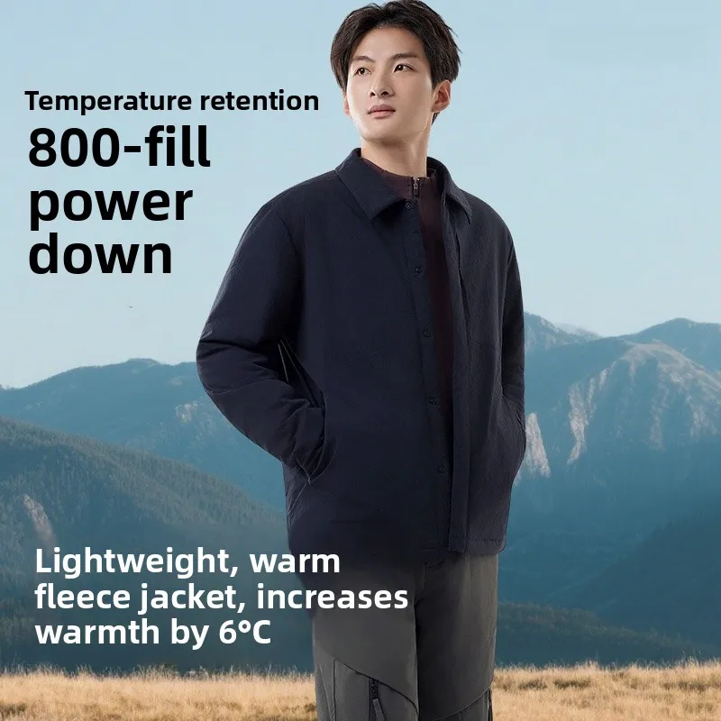 

Мужская ветрозащитная износостойкая флисовая куртка Banana Leaf CL237 для осени и зимы, машинная стирка, повседневный стиль