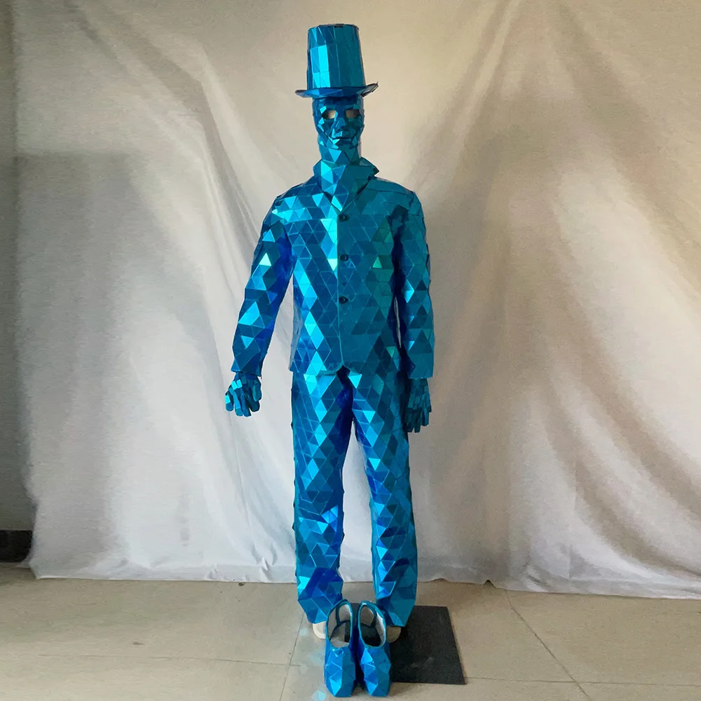 상 kostüm damen มือเย็บกระจก Man เครื่องแต่งกายหรูหรา Show Party ชุดเวทีเต้นรําชุดเครื่องแต่งกายฮาโลวีนเครื่องแต่งกายปีใหม่