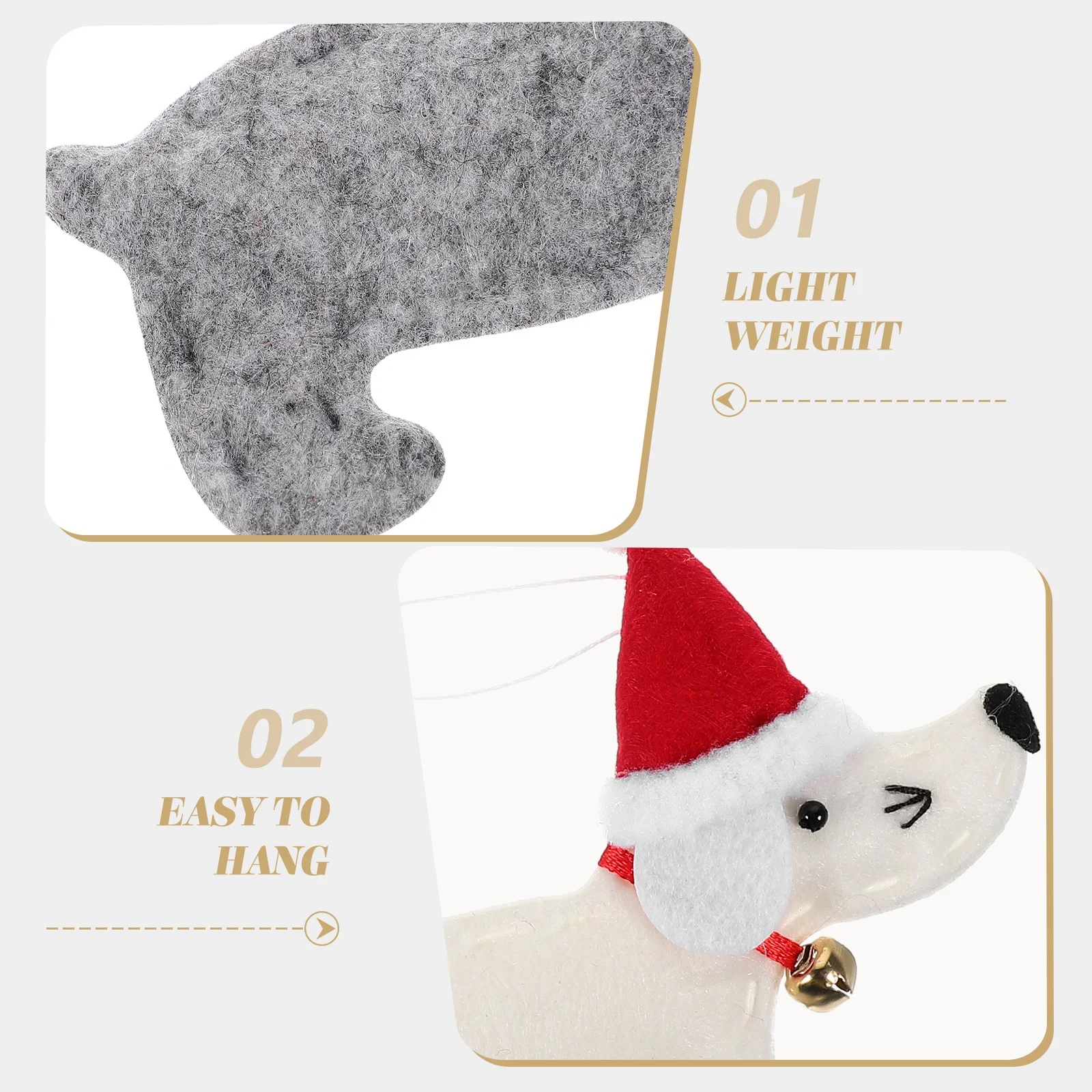 

4pcs Dachshund Dog Hanging Ornament Creative Christmas Tree Pendant For Wall Door Decor Party Supplies Xmas Decoration Home