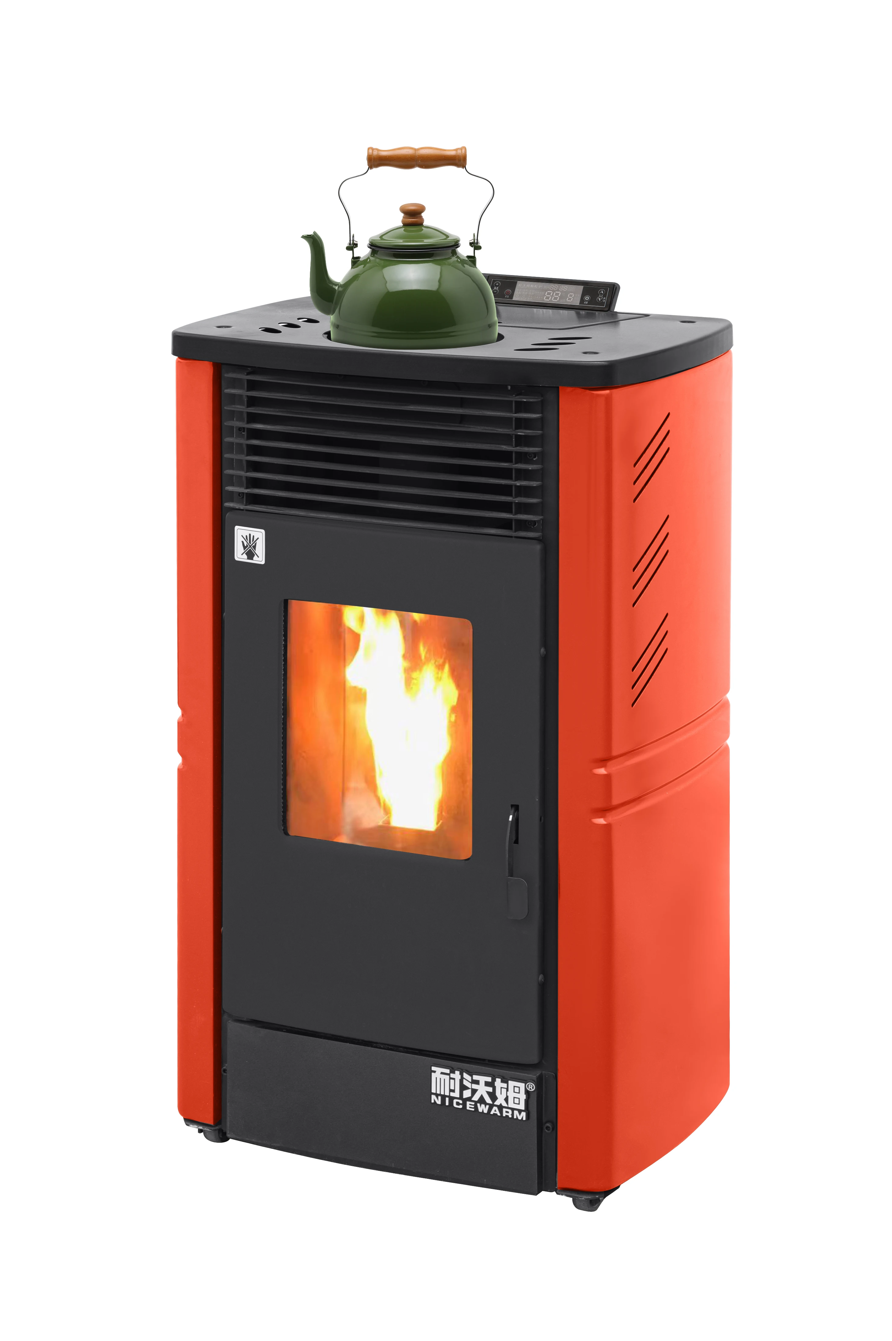 Freestanding Modern Design Steel Pellet Stove Eco-Friendly Durable Lightweight Features Efficient Indoor Home Heating Bathroom 1