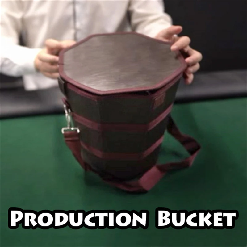 

Production Bucket Magic Tricks Objects Appear from Empty Bucket Magia Magician Stage Illusions Gimmick Prop Easy to fold carry