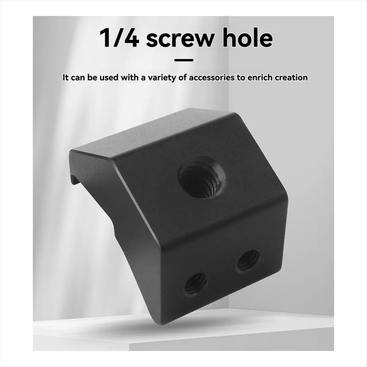 AU47-Aluminum Alloy Hook with 1/4 Screw Adapter for DJI Mavic 4 Pro Remote Control Extension Base for RC PRO 2 Transmitter