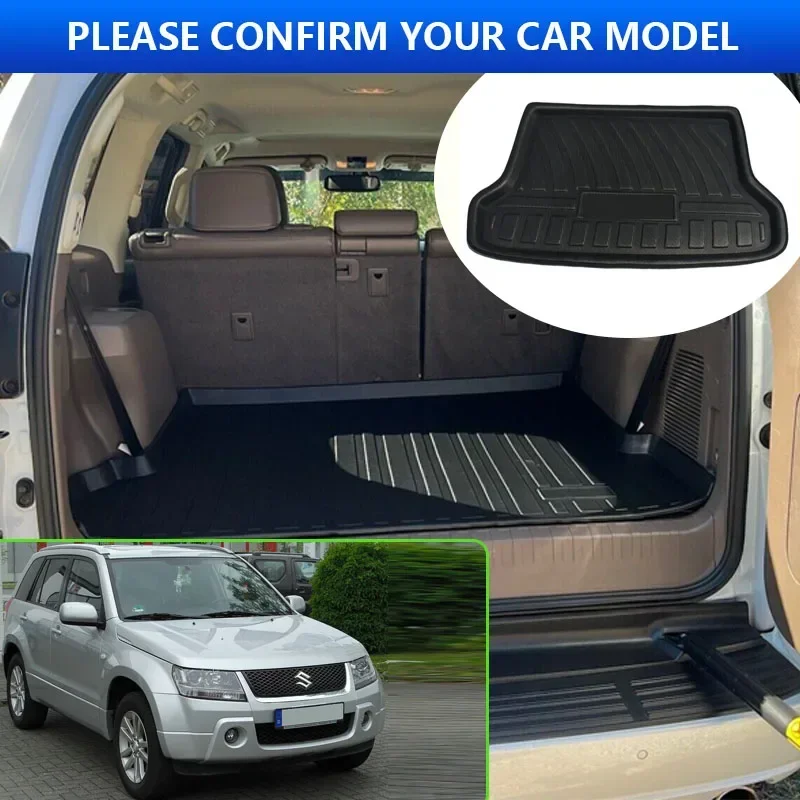 For Suzuki Grand Vitara Nomade JT Escudo 2006~2015 2007 2009 2010 5 Doors Car Rear Trunk Protector Pad Waterproof Mat Accessorie