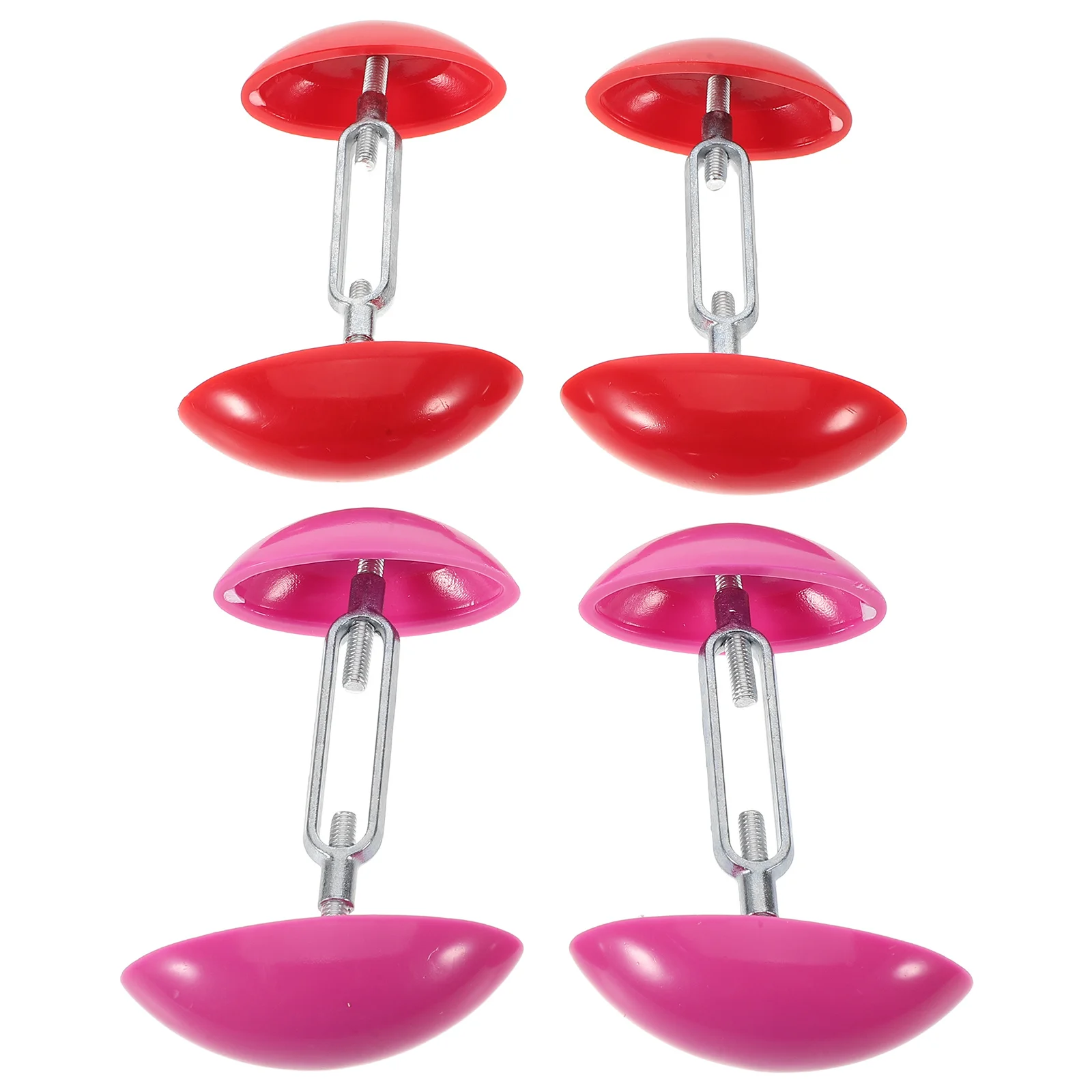 

4Pairs Plastic Shoe Stretchers Shapers Adjustable Width Extender for Tight Shoes Mini Shoe Trees Portable Support for Sneakers