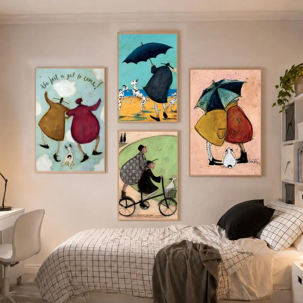 Whimsical Artist Sam Toft Poster Modern Aesthetic Wall Art Poster Home Bar Cafe Decor Gift