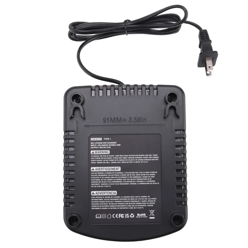 Y19A Per CRAFTSMAN 20V 2A Li-Caricabatteria CMCB102 Ricaricabile Strumento di Potere Caricabatteria Al Litio Doppio USB