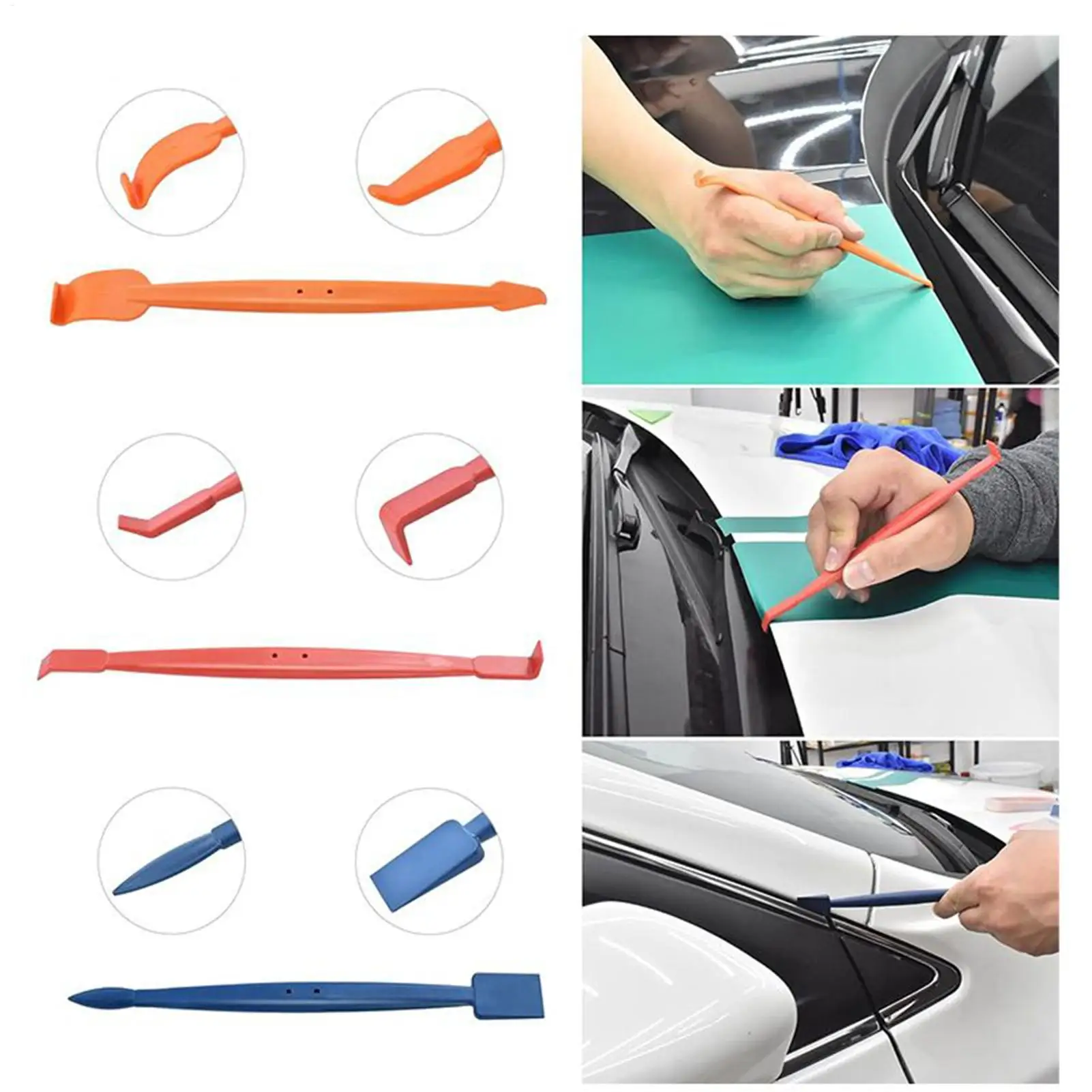 Car Window Tint Tool Ergonomic Handheld Window Tinting Squeegee Set For Car For Beginners Professionals Men Drivers Yard Garage