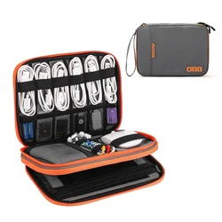 Double Layers Large Capacity Travel Electronic Accessories Organizer Bag, Travel Gadget Carry Case, Fit for iPad,iPhone,Cables
