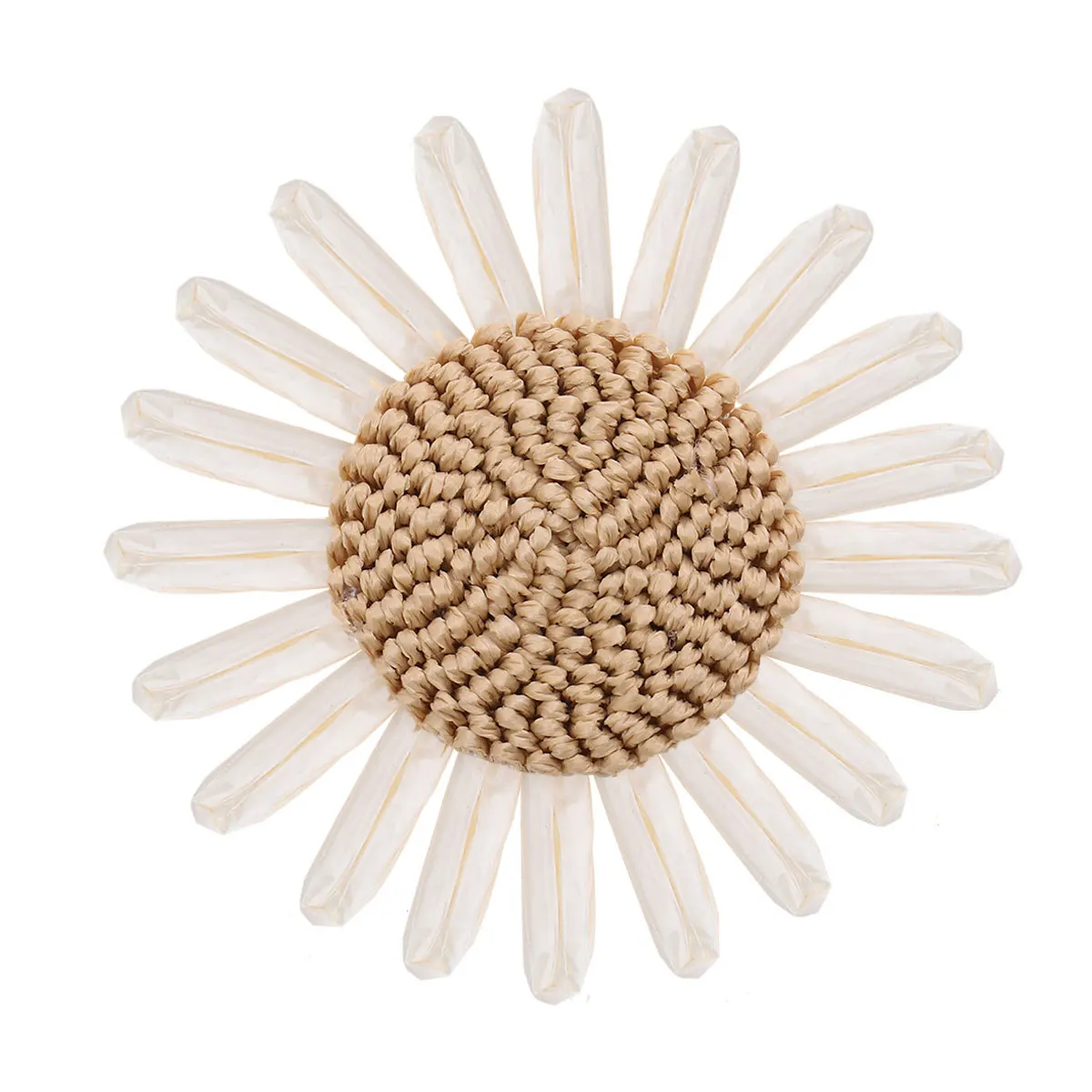 

2pcs Flowers Decor Accessories Beige Light Brown Diy Flower For Shoe Hat Clothing Craft Handmade Material Rustic Wedding