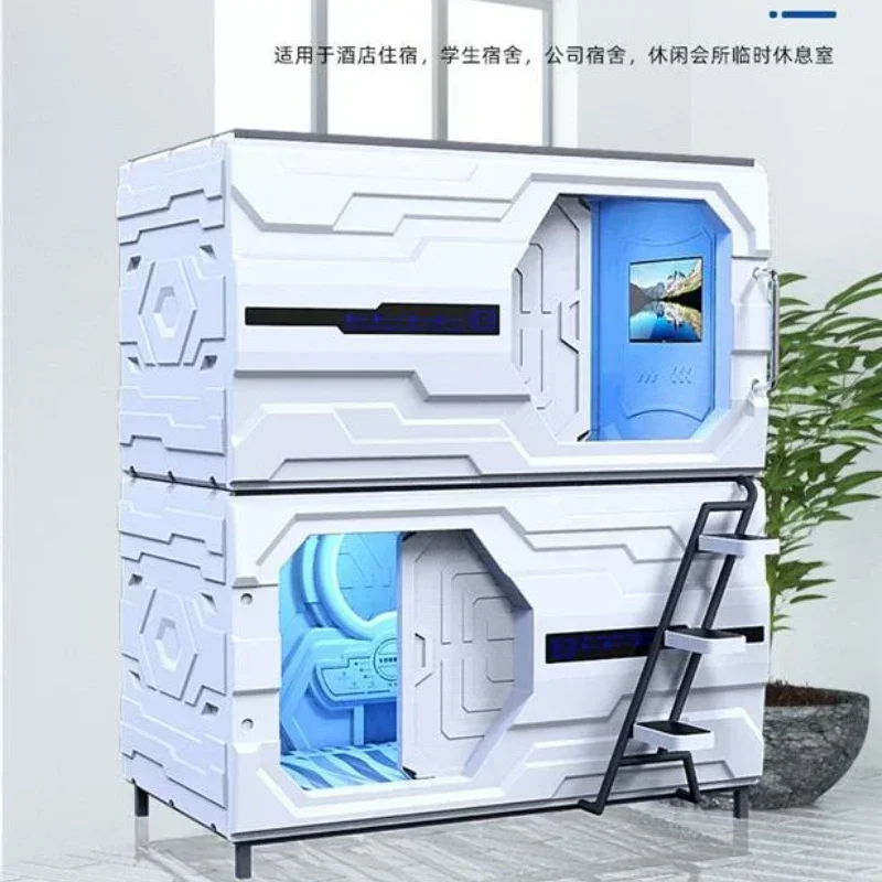 Upper and Lower Bunk Bunk Bed Capsule Sleeping Apartment Space Capsule Bed Child and Mother Japanese Capsule Bed Room