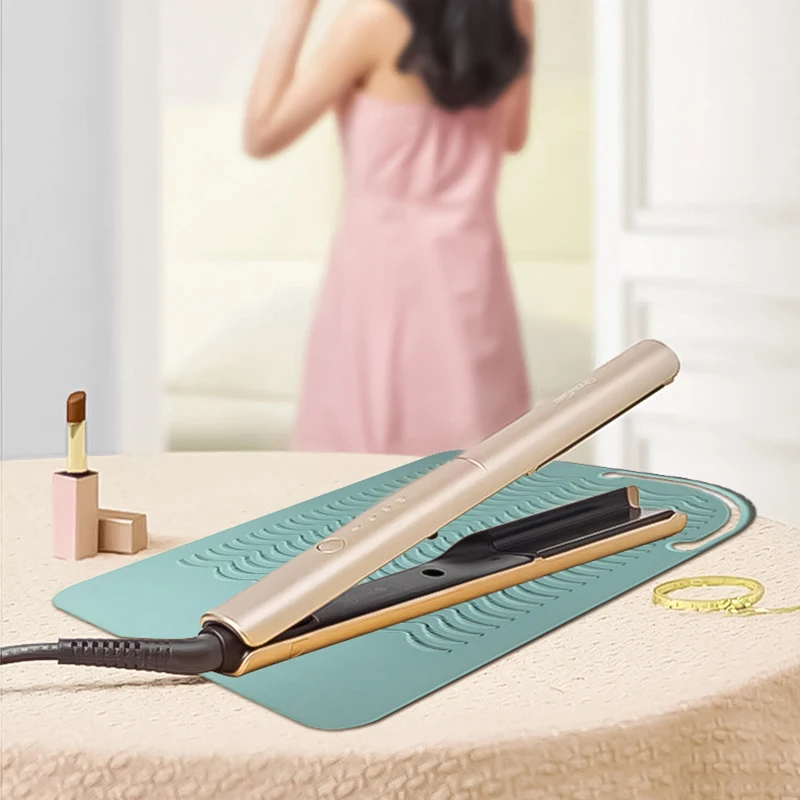 Silicone Heat Resistant Mat for Hair Straightener Insulation Pad Heat-Insulating Protection for Hair Styling Tools