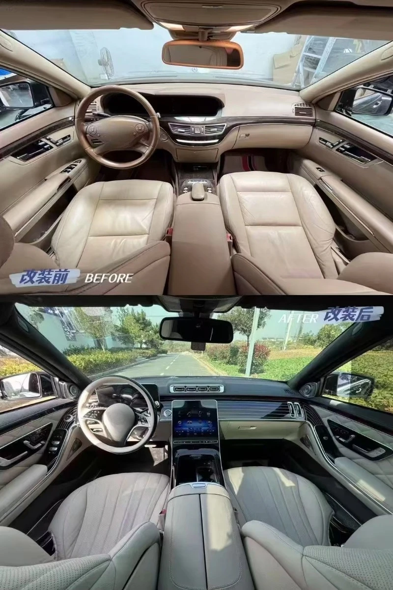 Interiors Back Row Rear Entertainment Crystal Display Screen Universal for  2005-2013 W221 to 2021-2024 W223 - Interiors