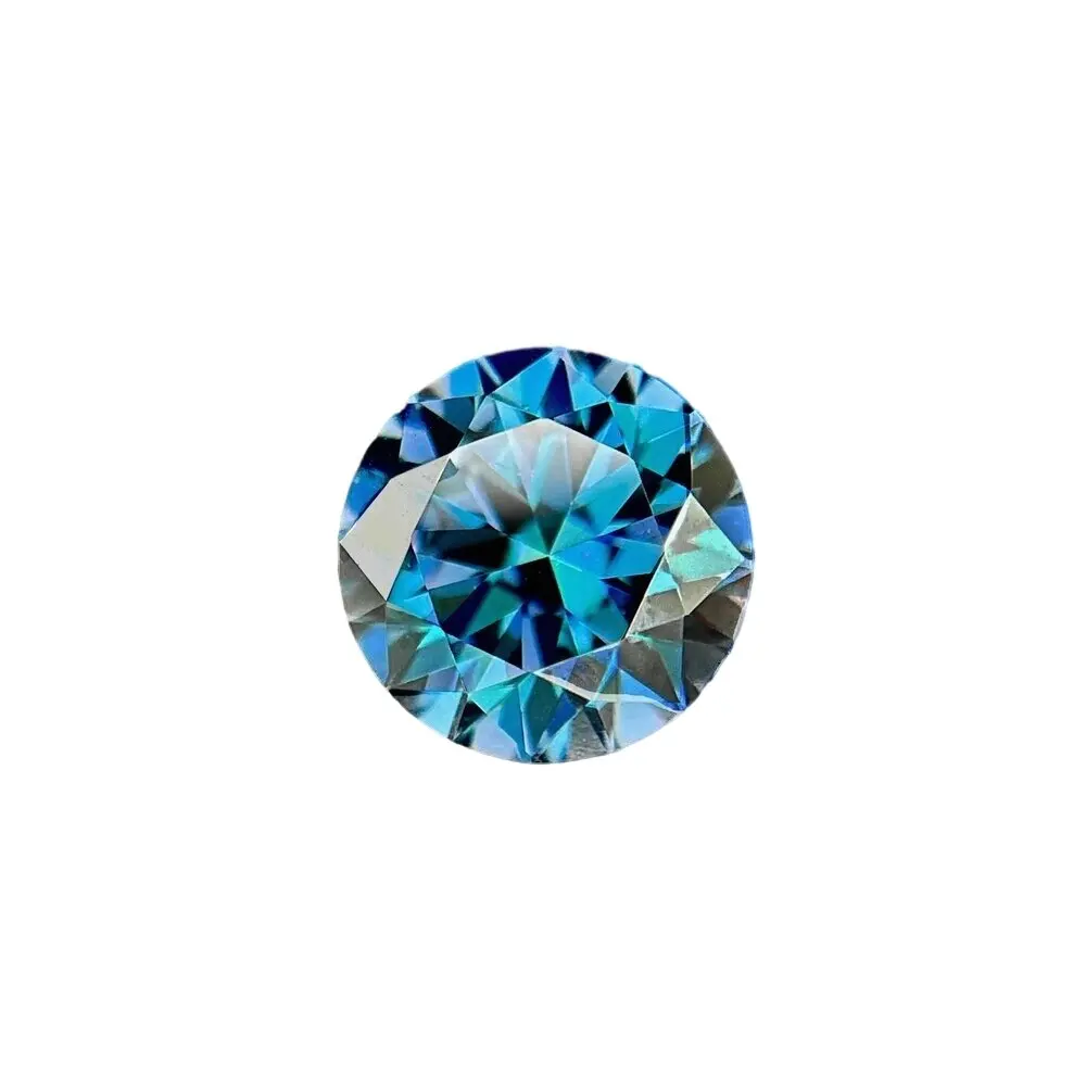 

Loose Stone 0.1- 5ct Rare Colored Moissanite D-Blue Excellent Cut Colorful Moissanite Stone DIY Jewelry Ring Earrings Material