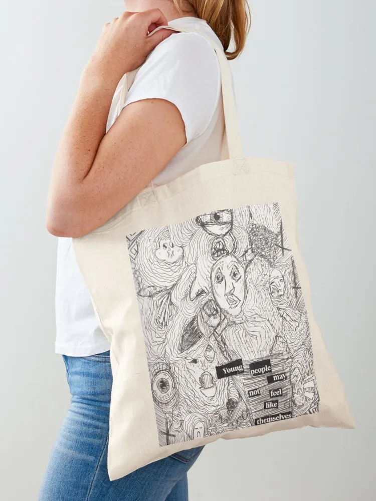

young.people Tote Bag shopping bags foldable Handbags custom bags Reusable bags