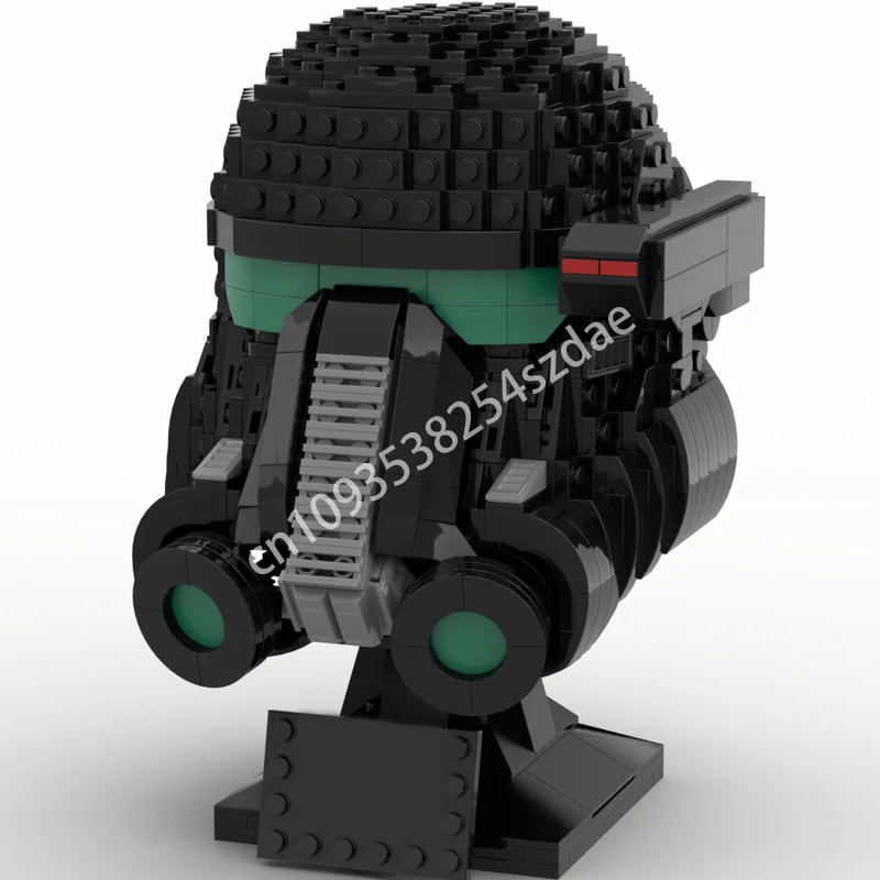 738 pçs moc soldado da morte capacete elite mutante espião modelo bloco de construção montagem criativa brinquedo educativo presente aniversário do miúdo