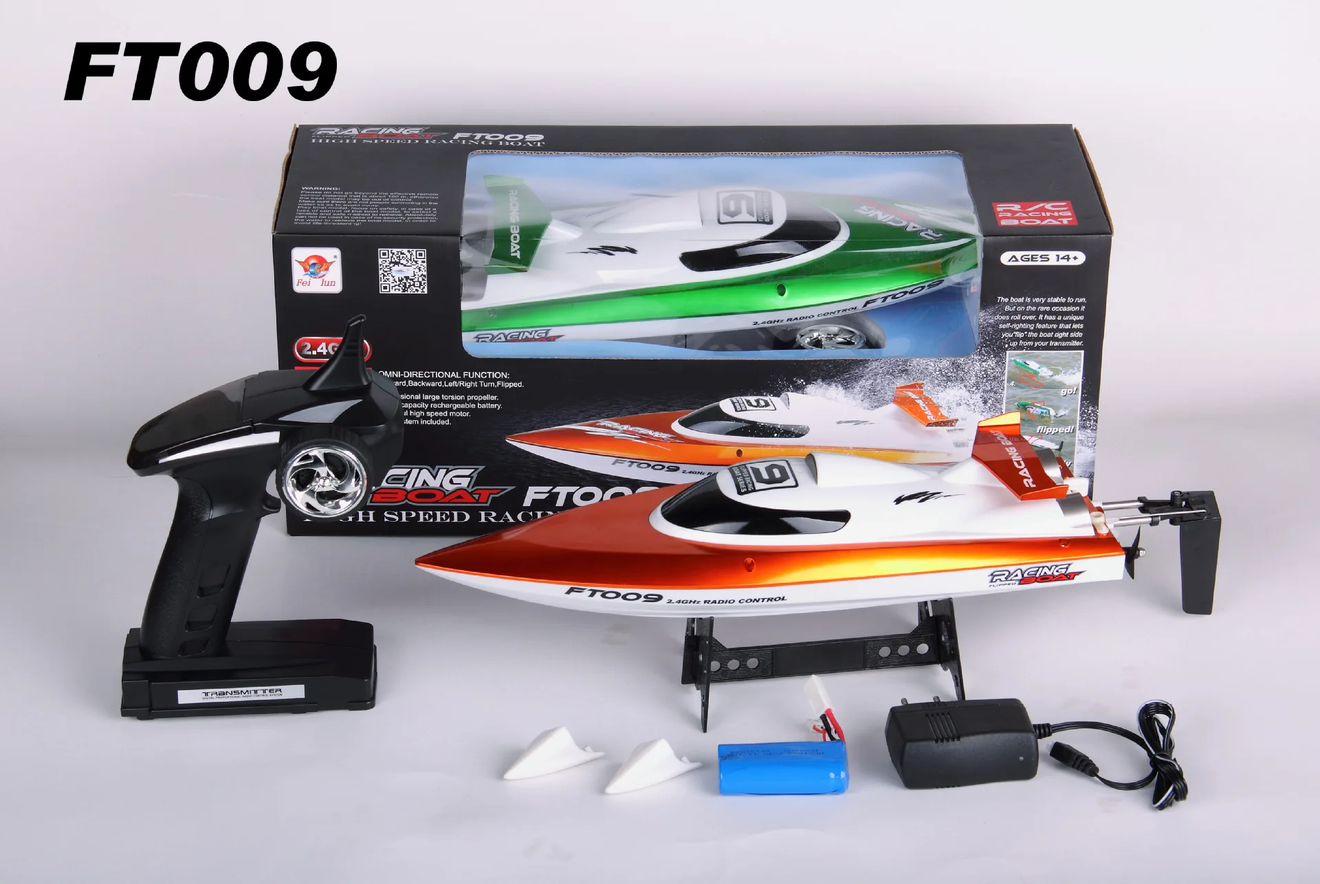 2.4G RC Boat High Speed Remote Control Boat Electric Toy fot adult and Kids