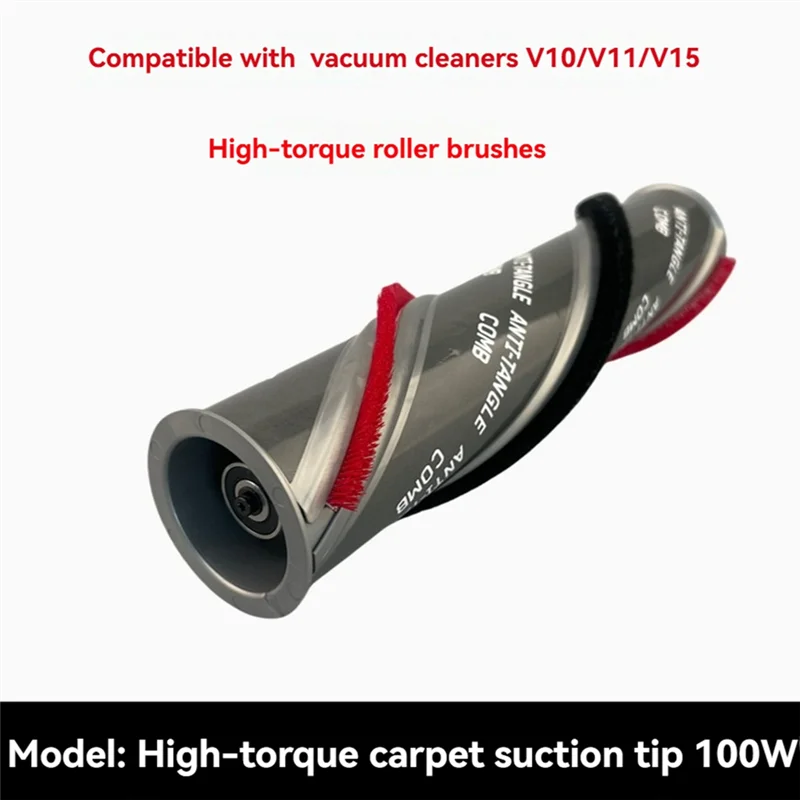BAAM-استبدال فرشاة الأسطوانة ل دايسون V10 V11 V15 ملحقات المكنسة الكهربائية عزم دوران عالي شفط رئيس 100 واط فرشاة بار الأسطوانة