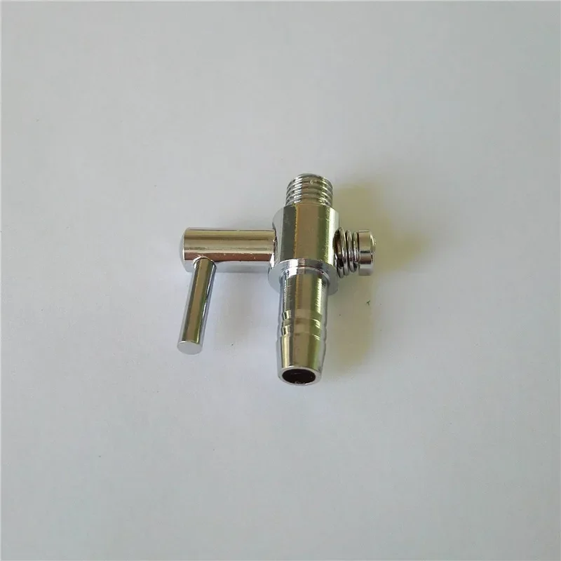 1 Pcs 4mm Connector Diameter Silver Tone Metal Tubing Aquarium Air Valve Accessories aquarium lot High Quality