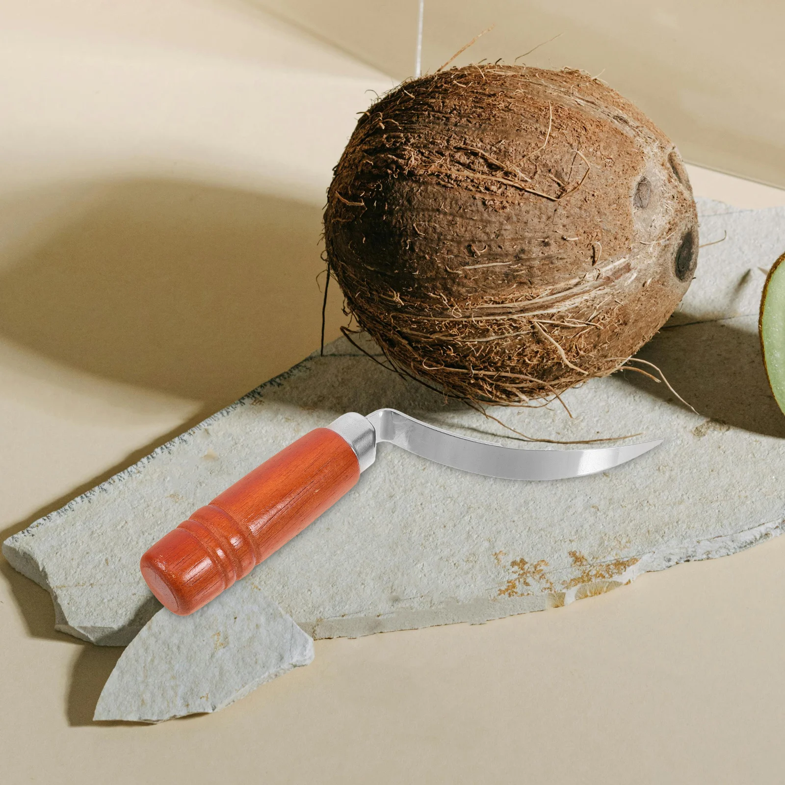 

Scraper Wooden Handle For Knife Meat Remover Coconut Meat Remover Kitchen Tool Coconut Knife Scraper