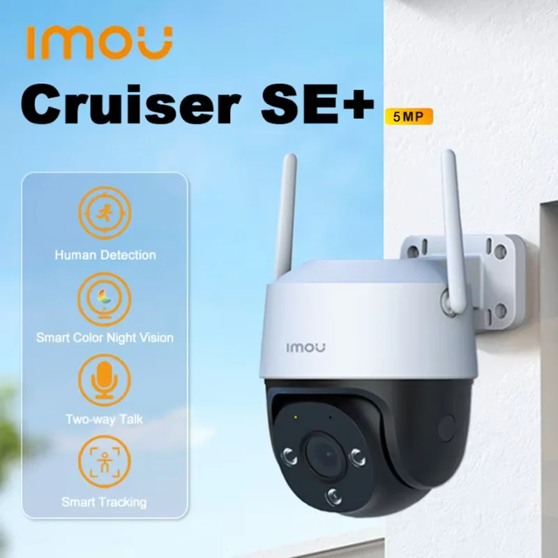 IMOU Cruiser SE+ 5MP Wi-Fi Camera IP66 Weatherproof Camera Outdoor 8X Digital Zoom Night Vision AI Human Detection Camera